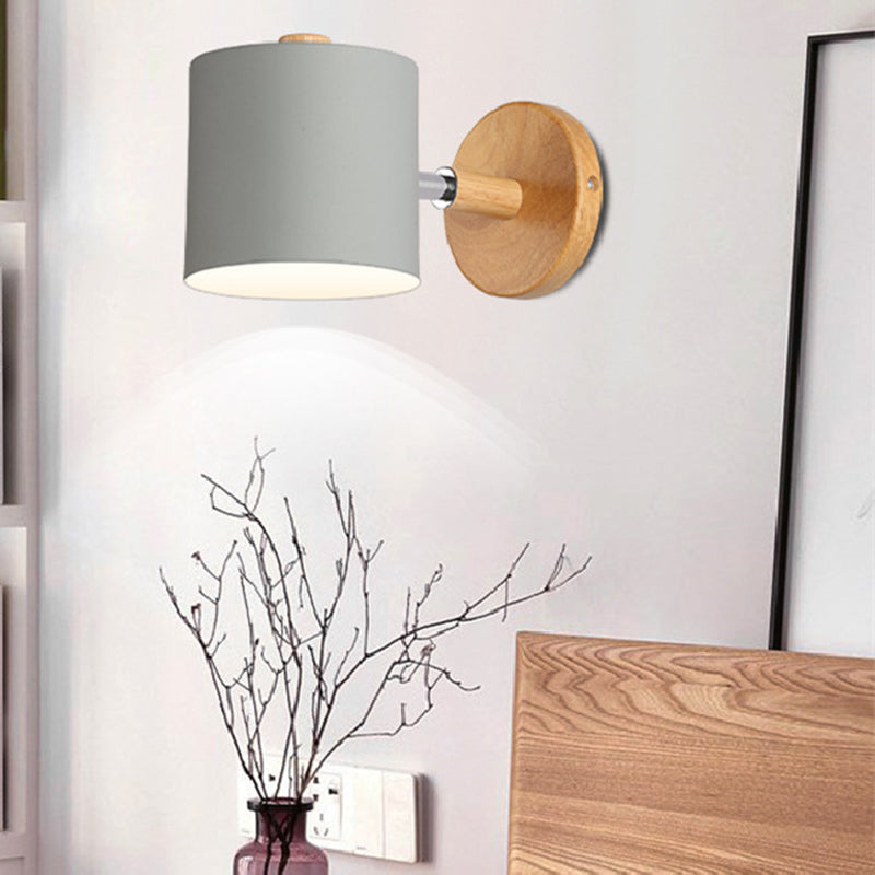 Nordic Style Iron Wall Light Colorful Geometry Shape Wall Lamp for Bedroom