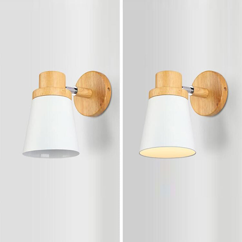 Nordic Style Iron Wall Light Colorful Geometry Shape Wall Lamp for Bedroom