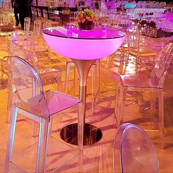 Polyethylene Round Table Industrial Style Commercial Outdoor Bar Table