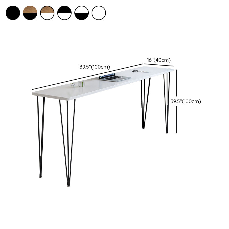 Rectangle Artificial Wood Dining Table Counter Height Table with 4 Legs
