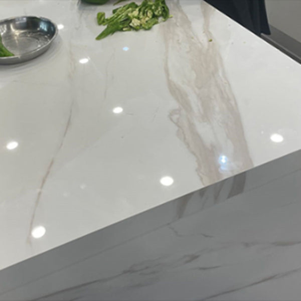 Slate Rectangular Table, Modern Minimalist Home White Bar Table