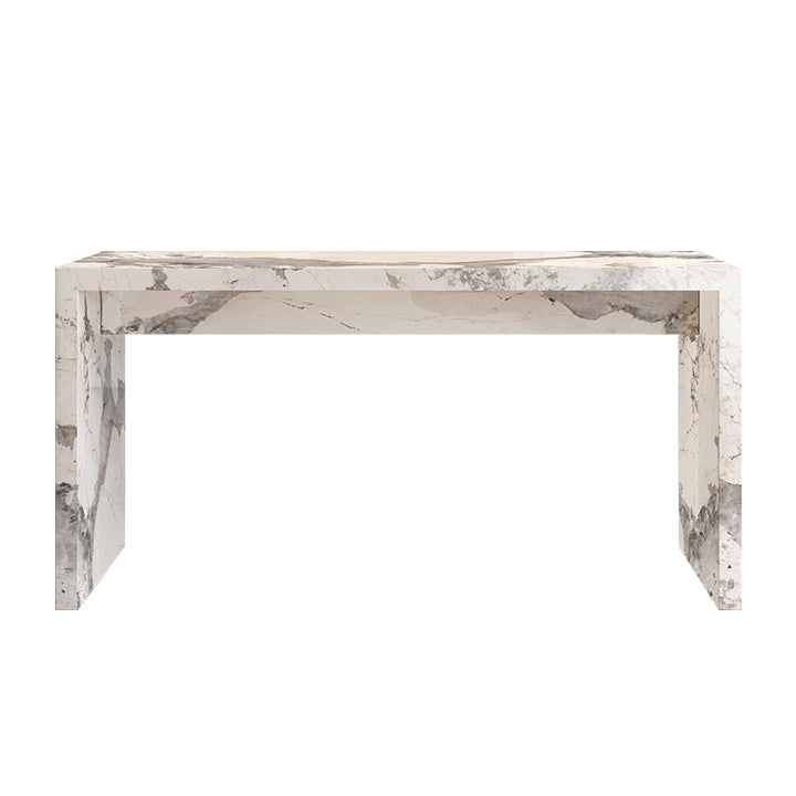 Slate Rectangular Table, Modern Minimalist Home White Bar Table