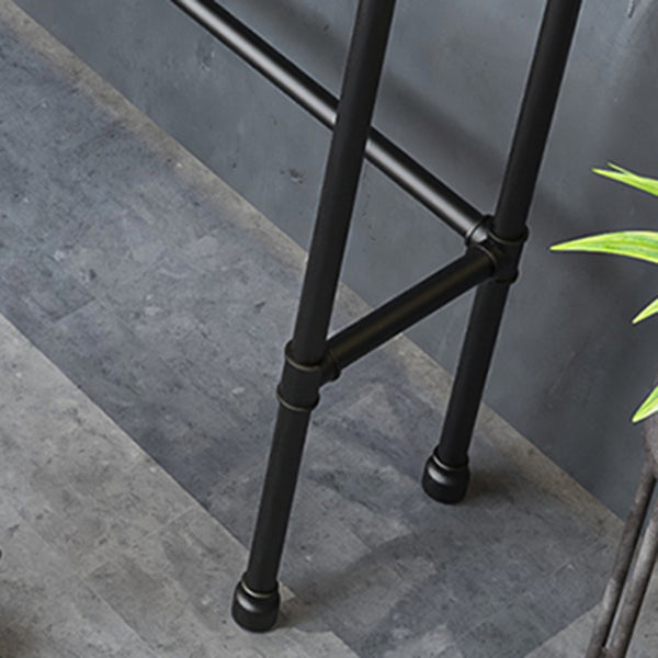 Industrial Metal Pub/Bar Table with Wood Top Counter Wine Table