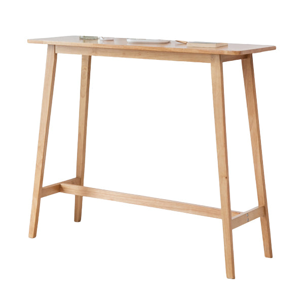 Wooden Rectangular Table, Modern Style Home Living Room Against The Wall Bar Table