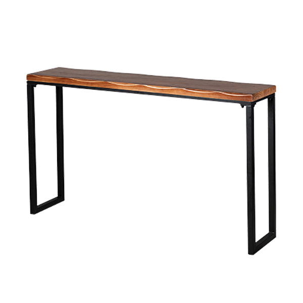 Modern Solid Wood Bar Table Rectangle Dining Table for Kitchen Living Room Coffee Room