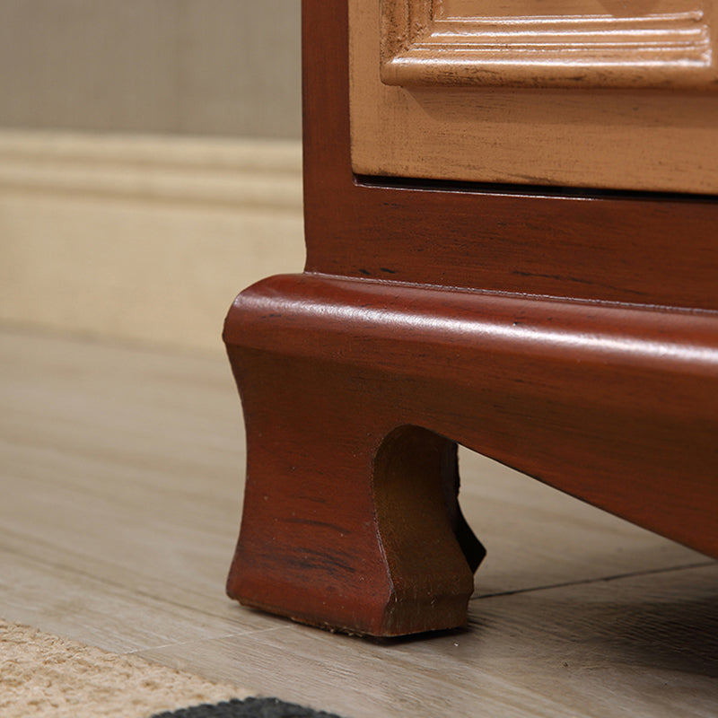 Nautical Bedroom Wooden Storage Chest Vertical Chest with Drawers