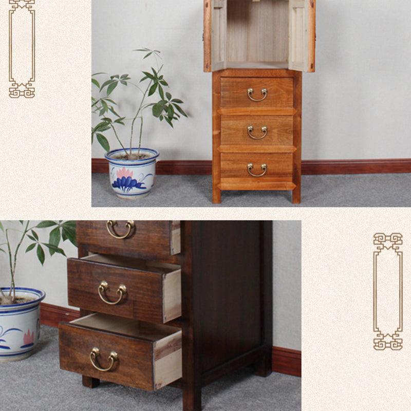 Traditional Solid Wood Storage Chest Bedroom Chest with Drawers