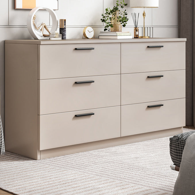 Contemporary 15.7" Wide Storage Chest 6 Drawers Storage Chest Dresser