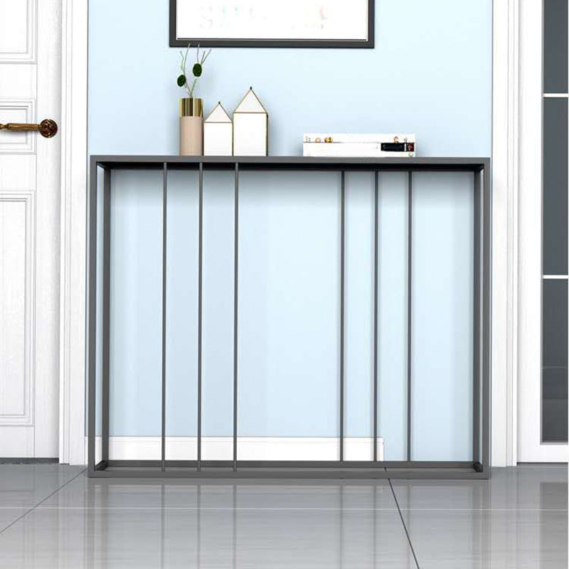 29.53" Tall Modern Accent Table Iron Console Table with 1 Shelf