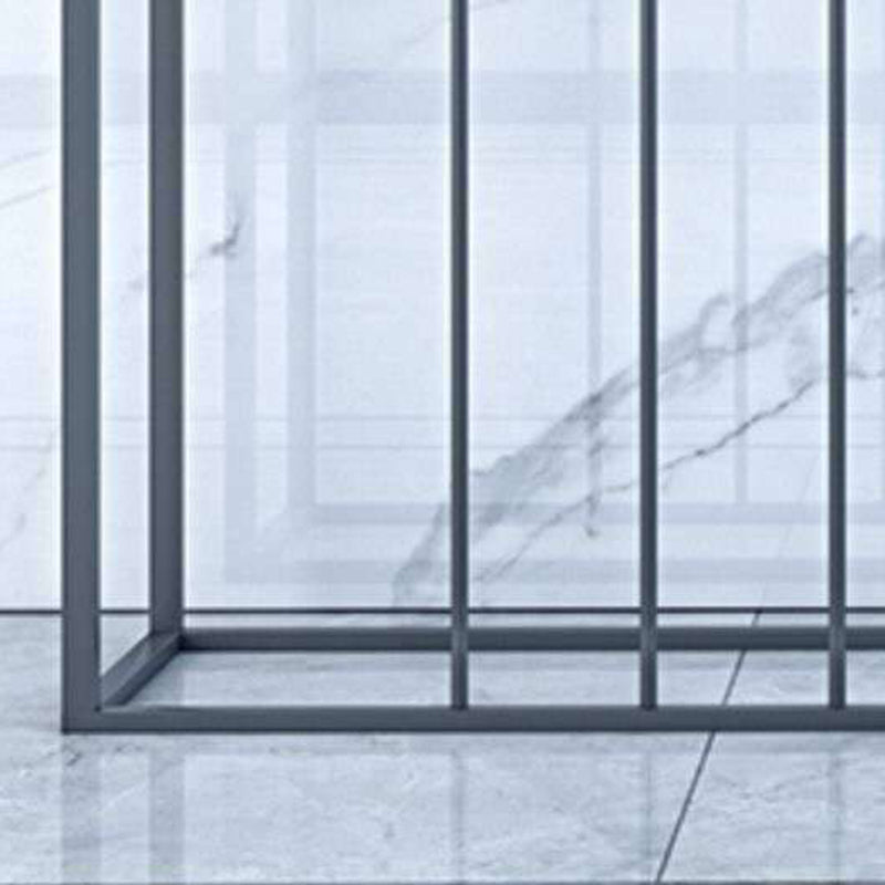 29.53" Tall Modern Accent Table Iron Console Table with 1 Shelf