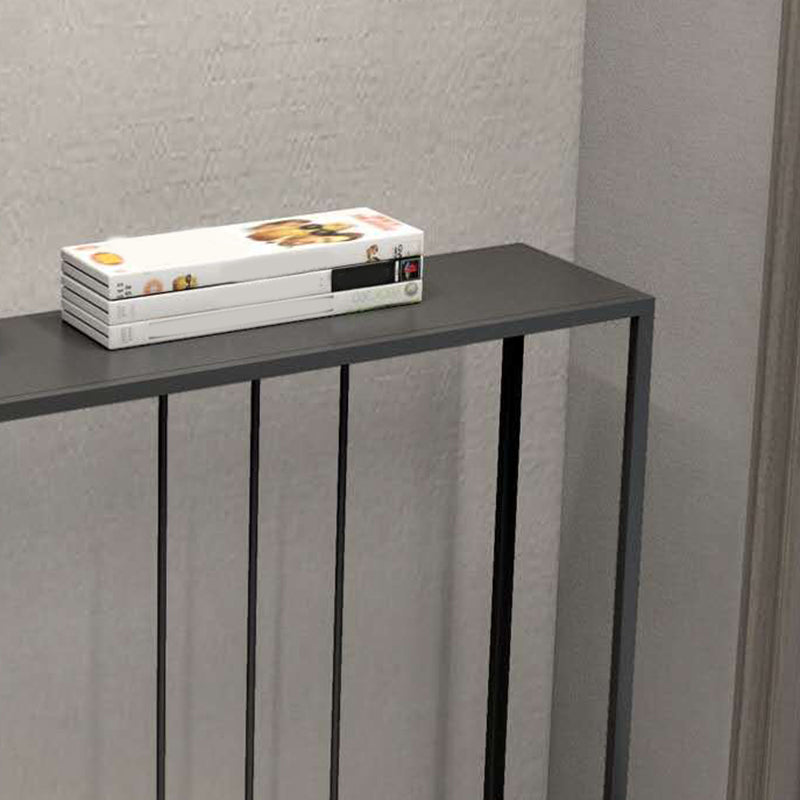 29.53" Tall Modern Accent Table Iron Console Table with 1 Shelf