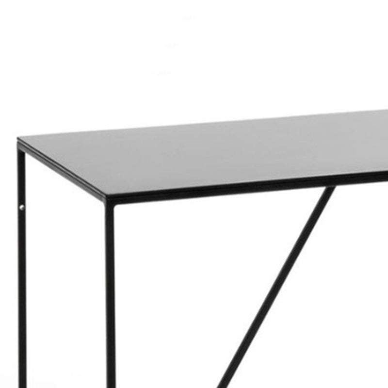 Contemporary Console Accent Table Antique Finish Sofa Console Table in Metal