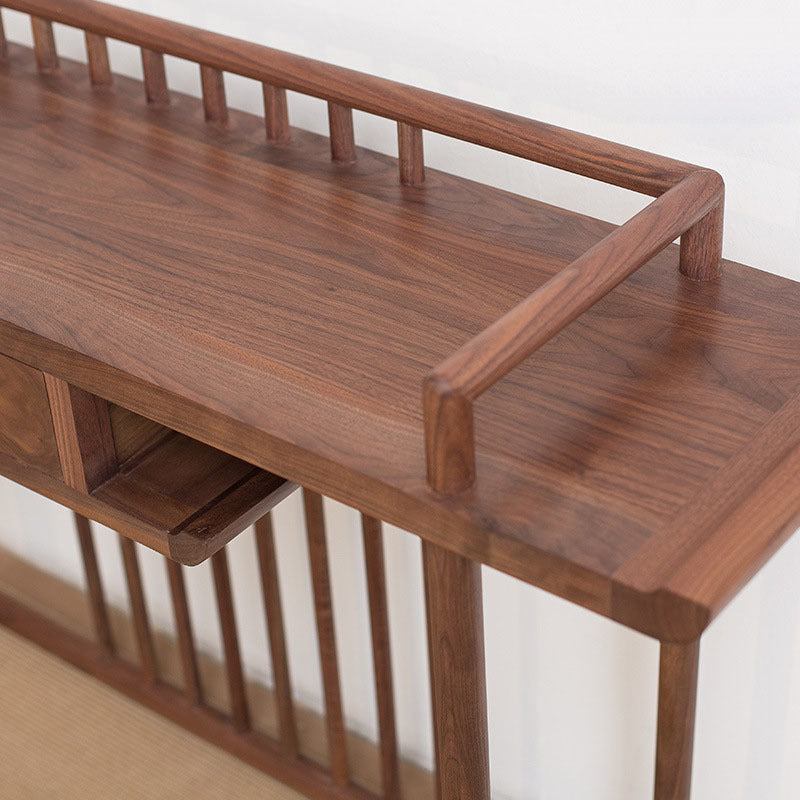 34.65" Tall Console Table Glam 1-drawer Solid Wood Console Accent Table