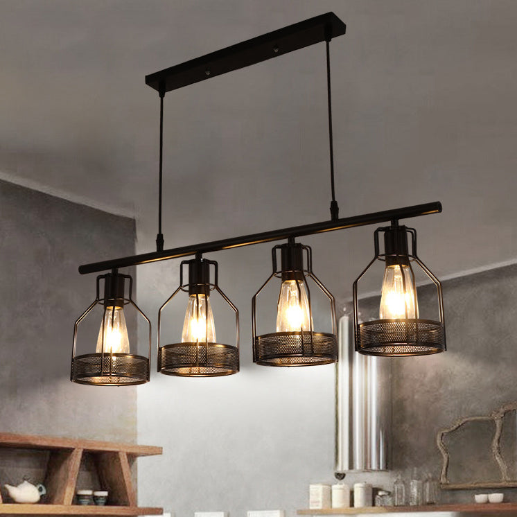 Metal Island Pendant Industrial Style Island Light Fixtures for Dining Room
