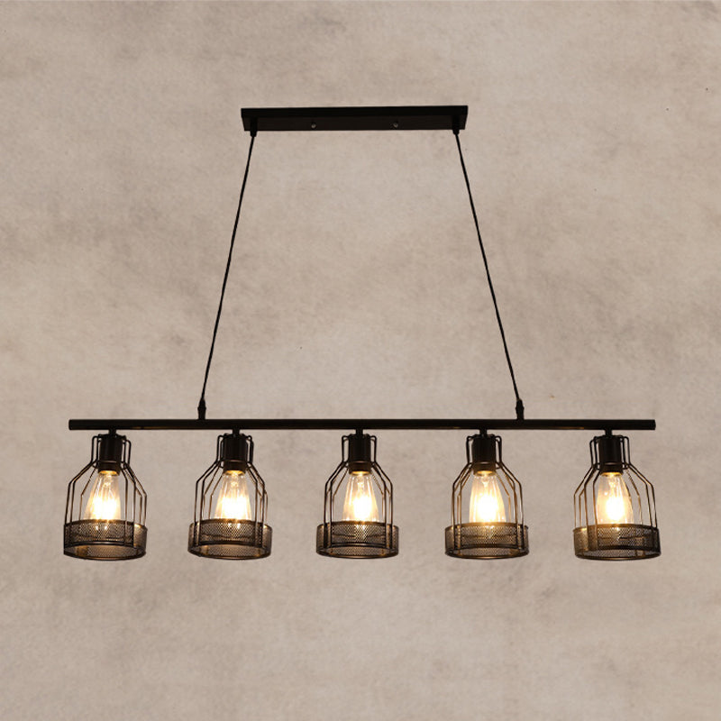 Metal Island Pendant Industrial Style Island Light Fixtures for Dining Room