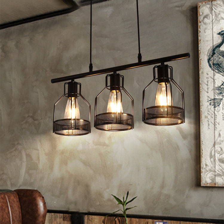 Metal Island Pendant Industrial Style Island Light Fixtures for Dining Room