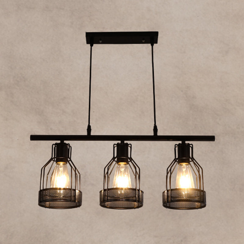 Metal Island Pendant Industrial Style Island Light Fixtures for Dining Room