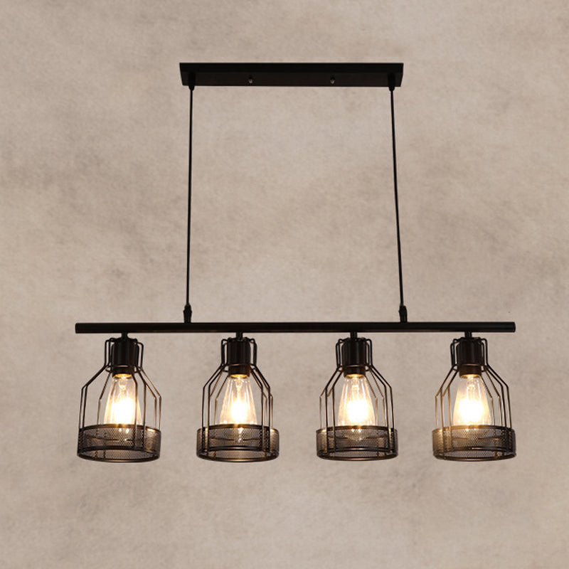 Metal Island Pendant Industrial Style Island Light Fixtures for Dining Room