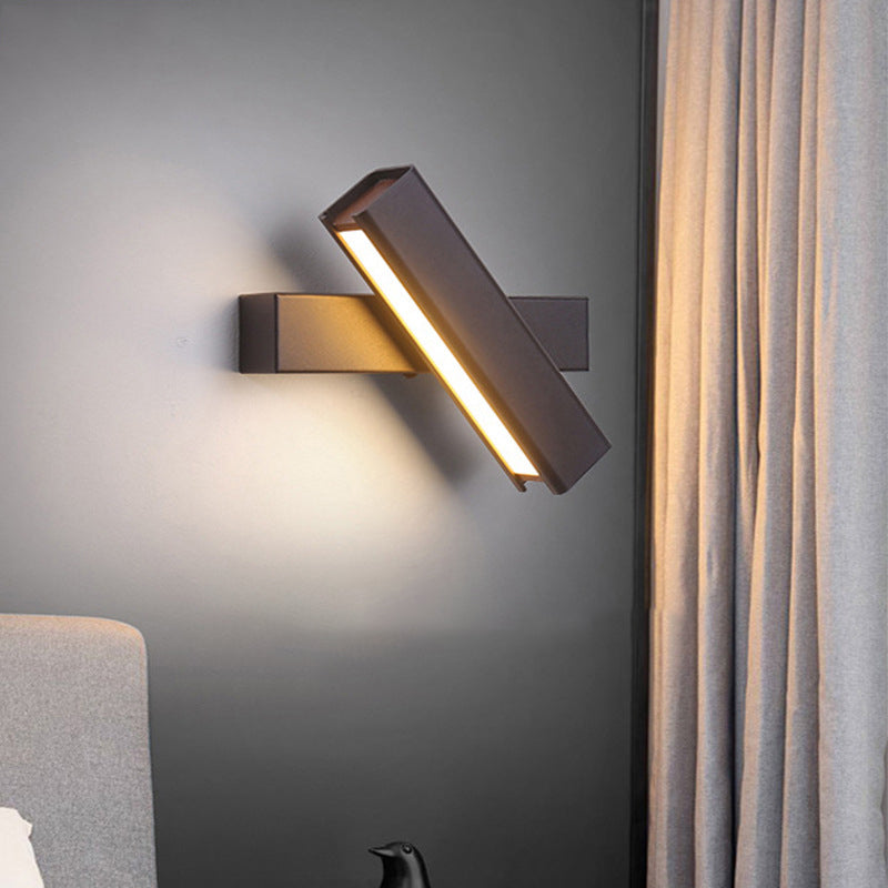 Metal Square Shape Wall Sconce Modern Style 1 Light Wall Light Fixture