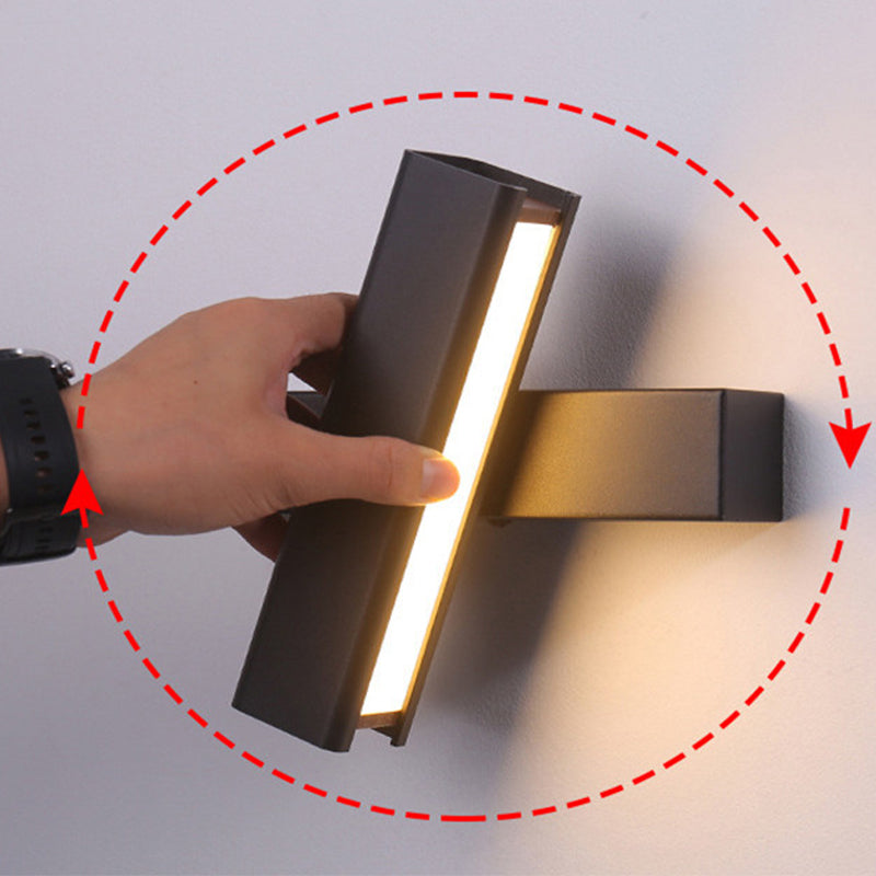 Metal Square Shape Wall Sconce Modern Style 1 Light Wall Light Fixture