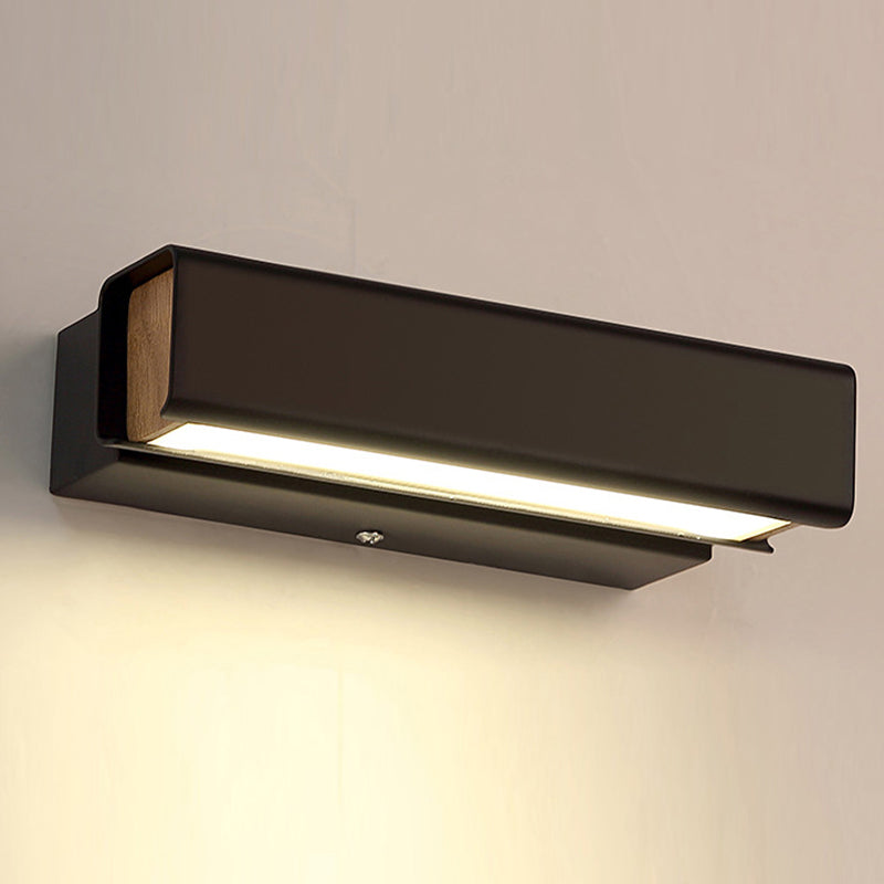 Metal Square Shape Wall Sconce Modern Style 1 Light Wall Light Fixture