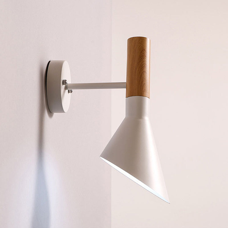 Metal Cone Shape Wall Sconce Modern Style 1 Light Wall Light Fixture