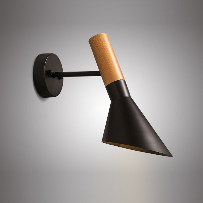Metal Cone Shape Wall Sconce Modern Style 1 Light Wall Light Fixture