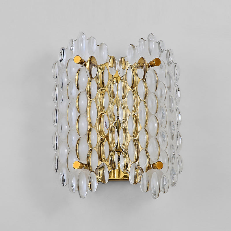 Modern Style Wall Light Crystal Sconces in Transparent for Bedroom