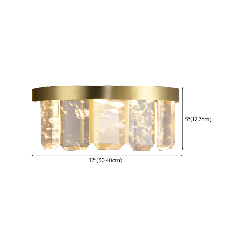 Modern Style Wall Light Crystal 1 Light Sconces in Transparent for Bedroom