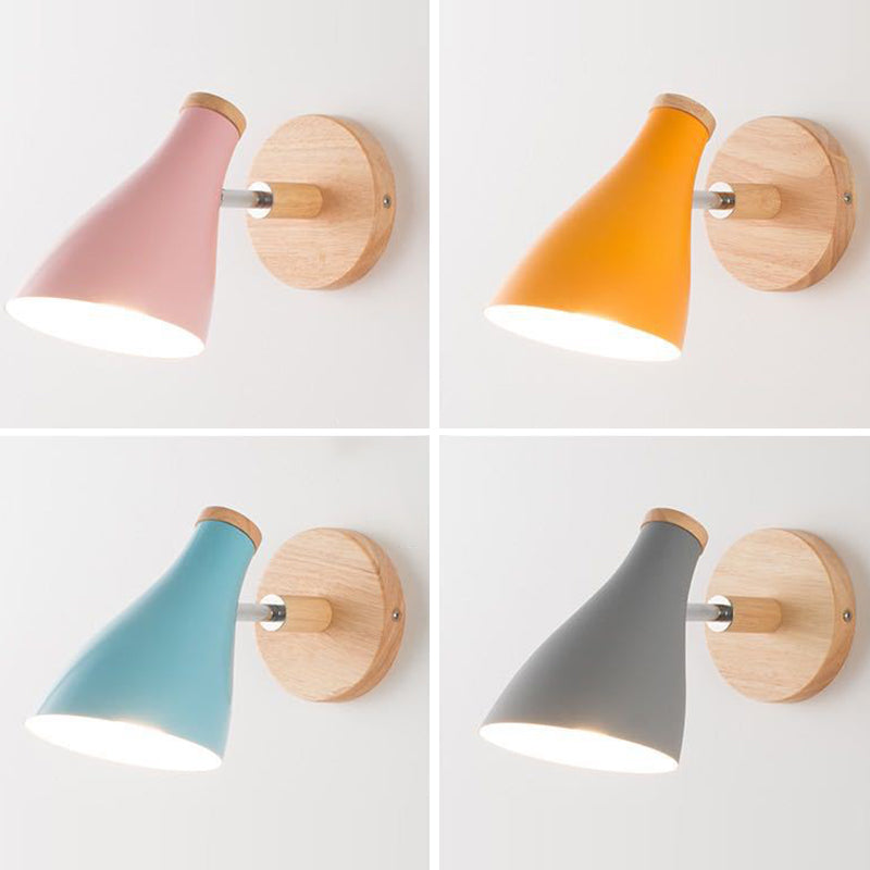 Metal Geometric Shape Wall Sconce Modern Style 1-Light Wall Light Fixture