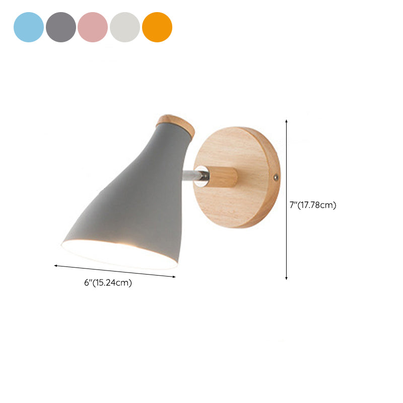 Metal Geometric Shape Wall Sconce Modern Style 1-Light Wall Light Fixture