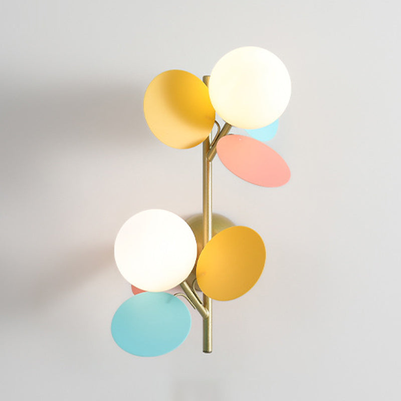 Metal Unique Shape Wall Sconce Modern Style Multi Lights Wall Light Fixture