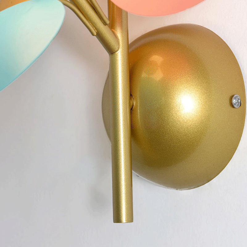 Metal Unique Shape Wall Sconce Modern Style Multi Lights Wall Light Fixture