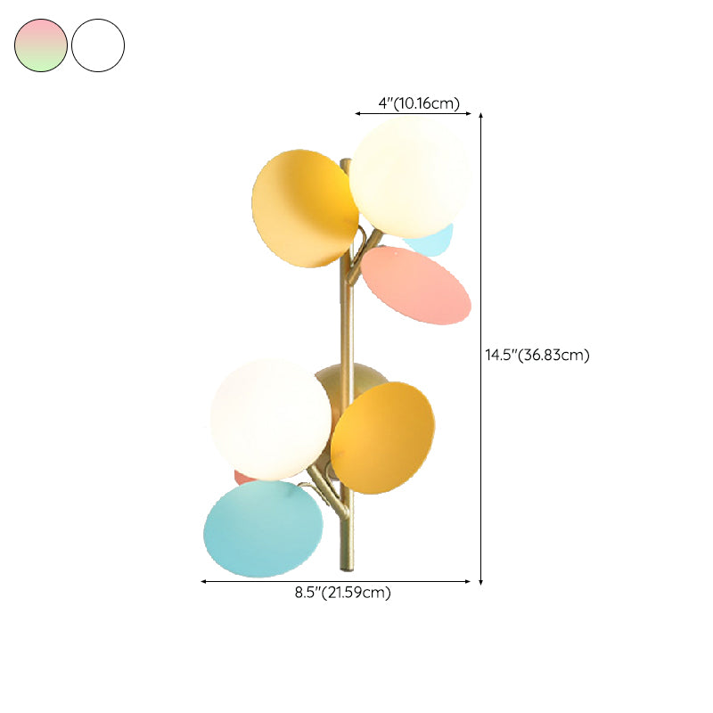 Metal Unique Shape Wall Sconce Modern Style Multi Lights Wall Light Fixture