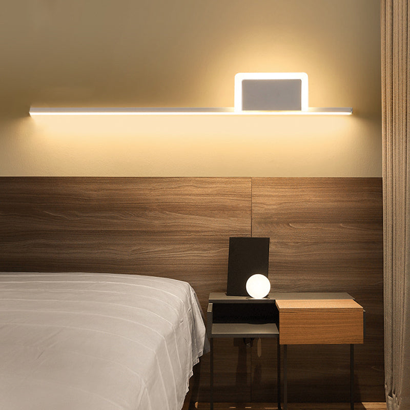Minimal Linear Wall Mount Lamp Metal 2 Lights Wall Light Sconces