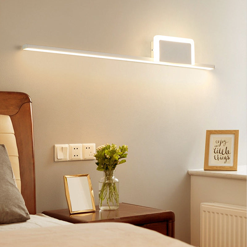 Minimal Linear Wall Mount Lamp Metal 2 Lights Wall Light Sconces