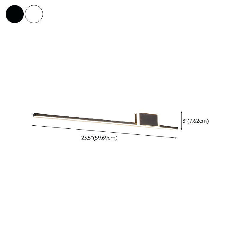 Minimal Linear Wall Mount Lamp Metal 2 Lights Wall Light Sconces