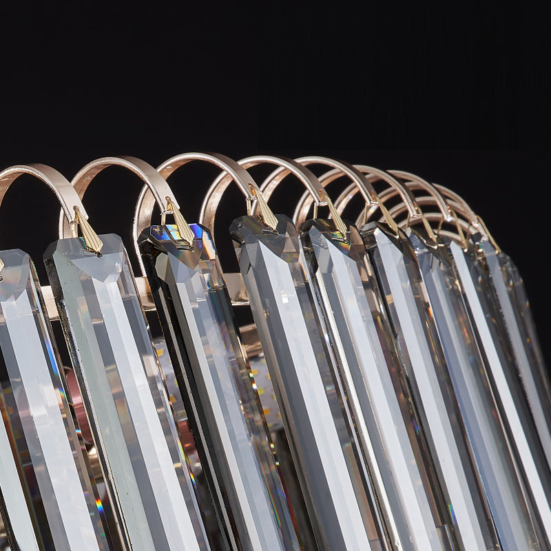 Modern Style 3 Tiers Wall Light Crystal 3 Lights Sconces for Bedroom
