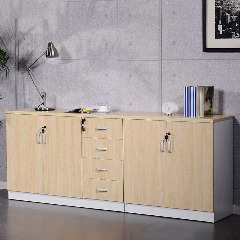 Wood Filing Cabinet Contemporary Cabinet with Storage for Home or Office