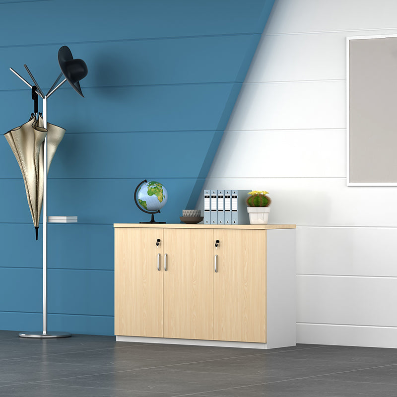 Wood Filing Cabinet Contemporary Cabinet with Storage for Home or Office