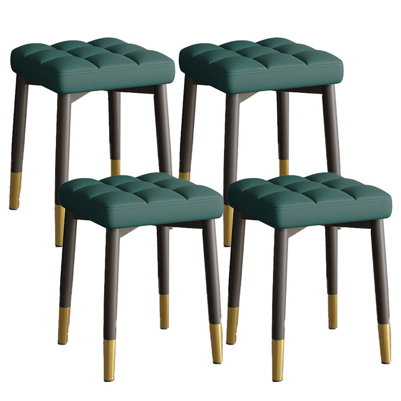 White Modern Standard Leather Solid Color Water Resistant Indoor Standard