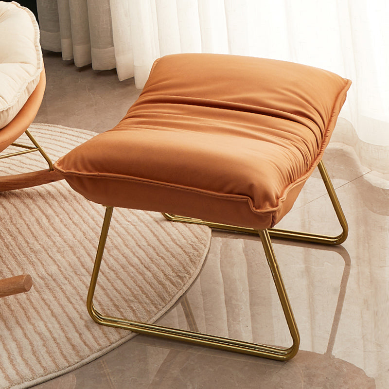 Glam Style Rocking Chair Upholstered Tufted Rocker Chair with Legs