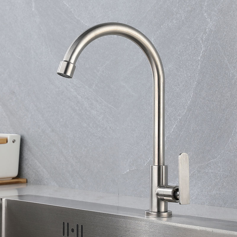 Contemporary Single Handle Kitchen Faucet Pull down 1-Hold Bar Faucet