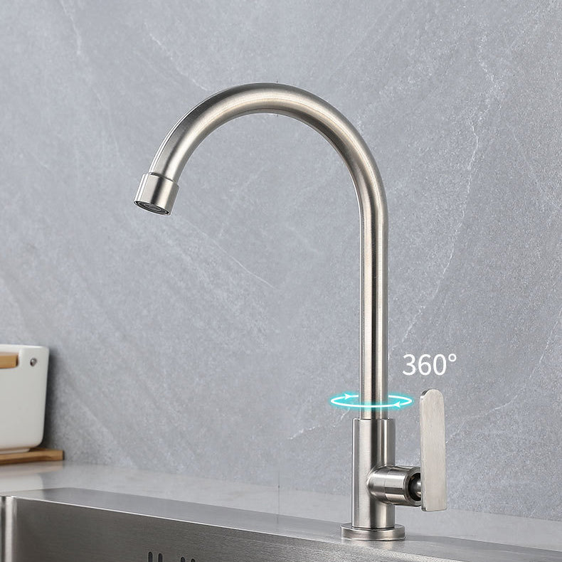 Contemporary Single Handle Kitchen Faucet Pull down 1-Hold Bar Faucet