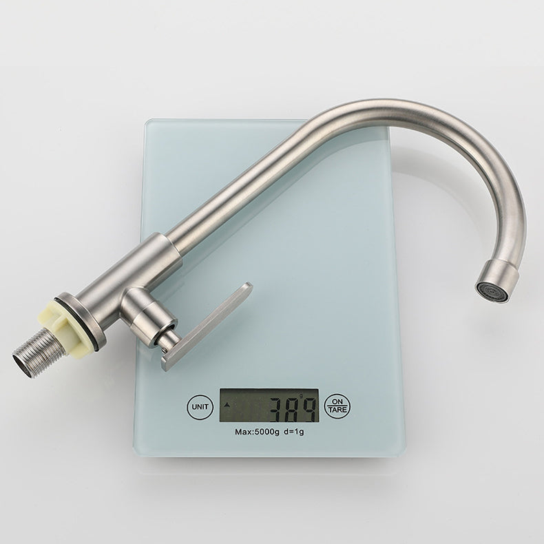 Contemporary Single Handle Kitchen Faucet Pull down 1-Hold Bar Faucet