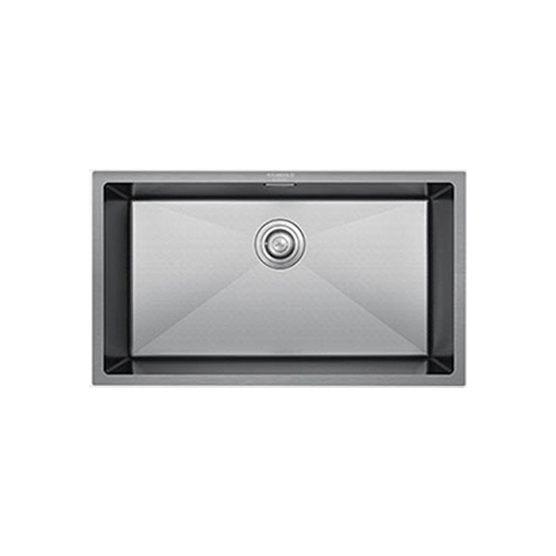 Contemporary Style Kitchen Sink Stainless Steel Kitchen Sink with Basket Strainer