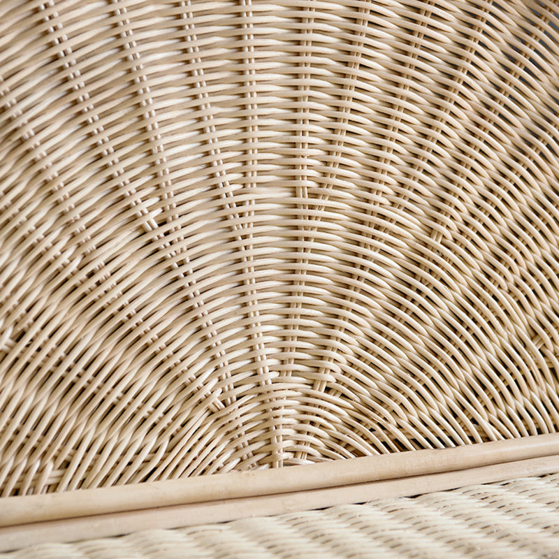 Modern Vertical Bamboo Bookshelf Closed Back Natural Shelf Bookcase for Bedroom