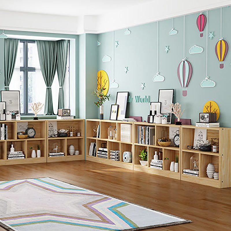 Contemporary Wood Bookcase Standard Bookshelf for Home Office 9.4" Wide