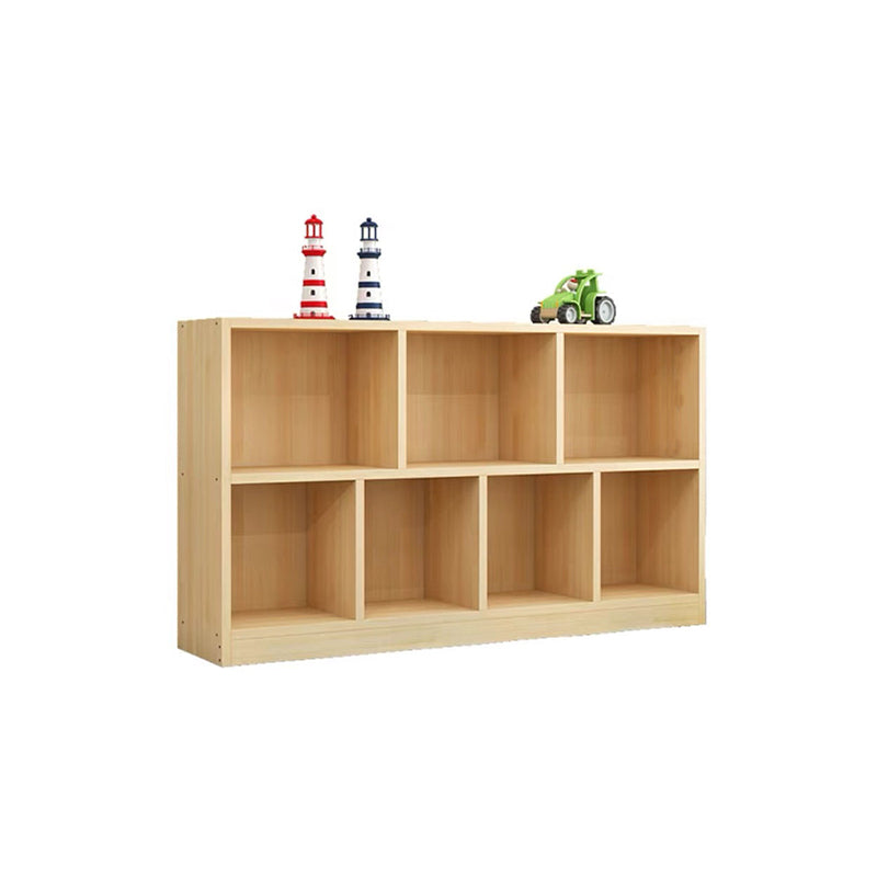 Contemporary Wooden Bookshelf Geometric Shelf Bookcase for Home Office