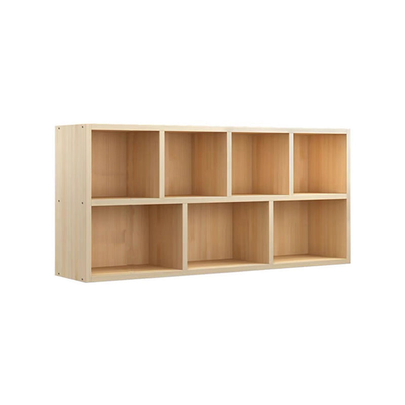 Contemporary Wooden Bookshelf Geometric Shelf Bookcase for Home Office
